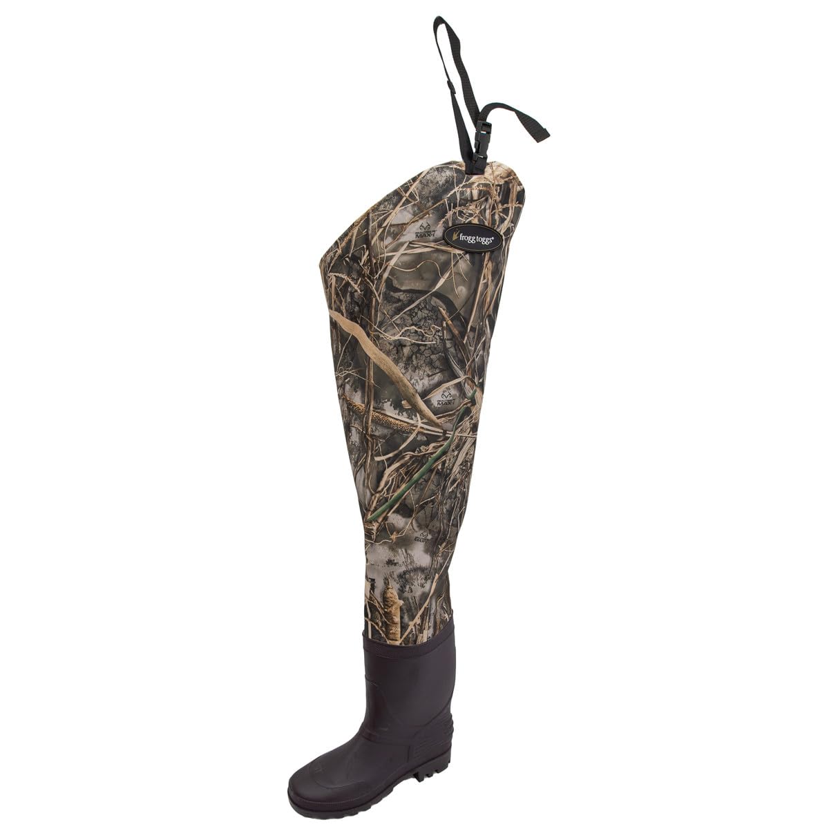 FROGG TOGGS Rana II waterproof hip wader on a wet bank delivering dry protection