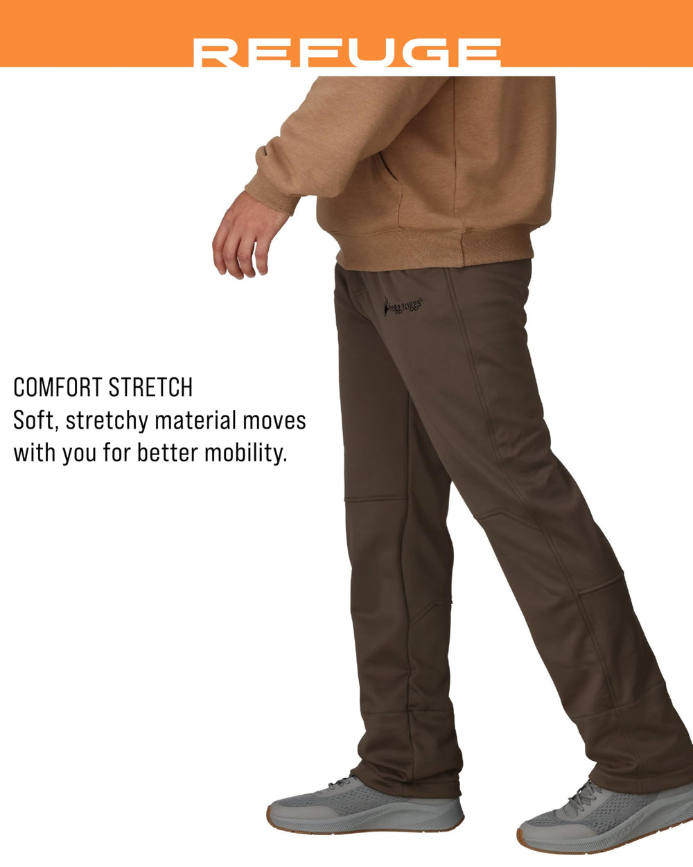 FROGG TOGGS Refuge Wader Pant hidden stirrups keep cuffs secure