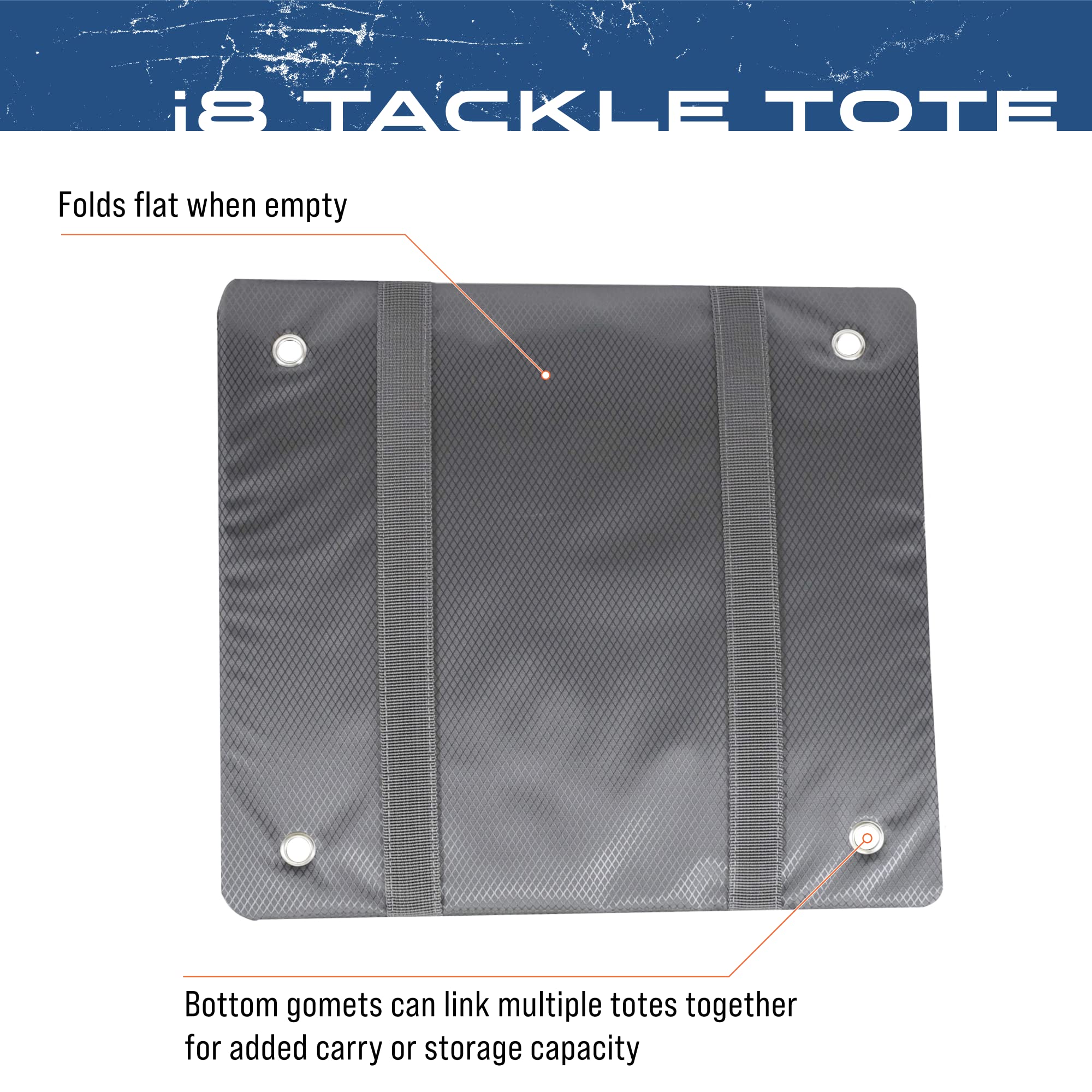 FROGG TOGGS tray tote with poly mesh pockets for quick gear access