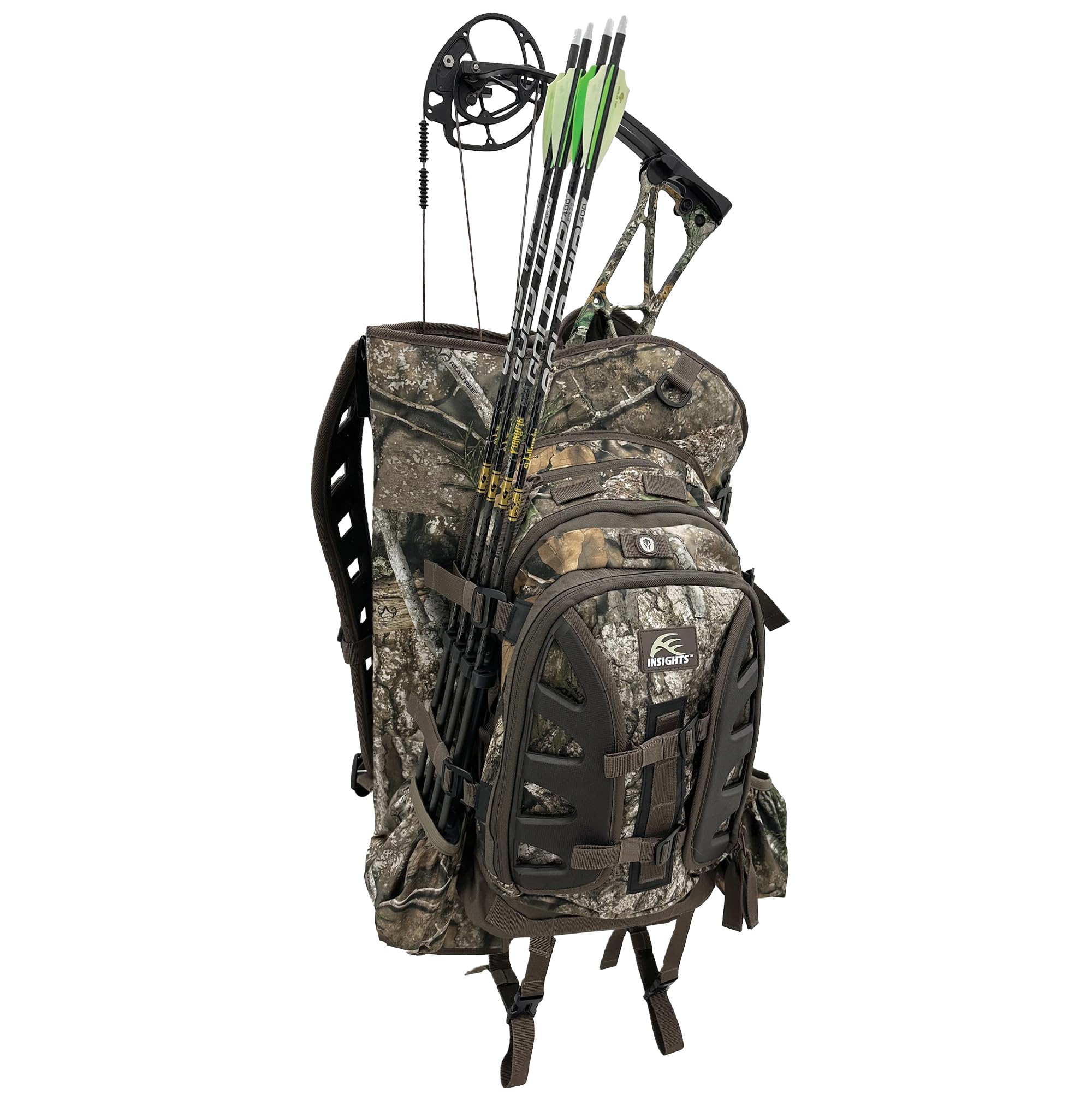 Frogg Toggs V2 Vision Bow Pack camo front view shows camouflage pattern for field use