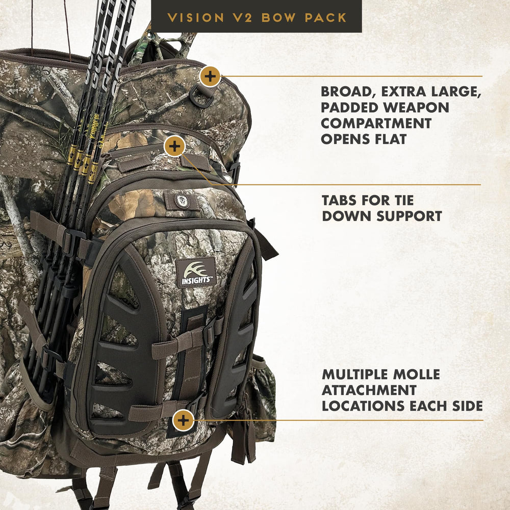 Frogg Toggs V2 Vision Bow Pack ergonomic straps and cool mesh back panel