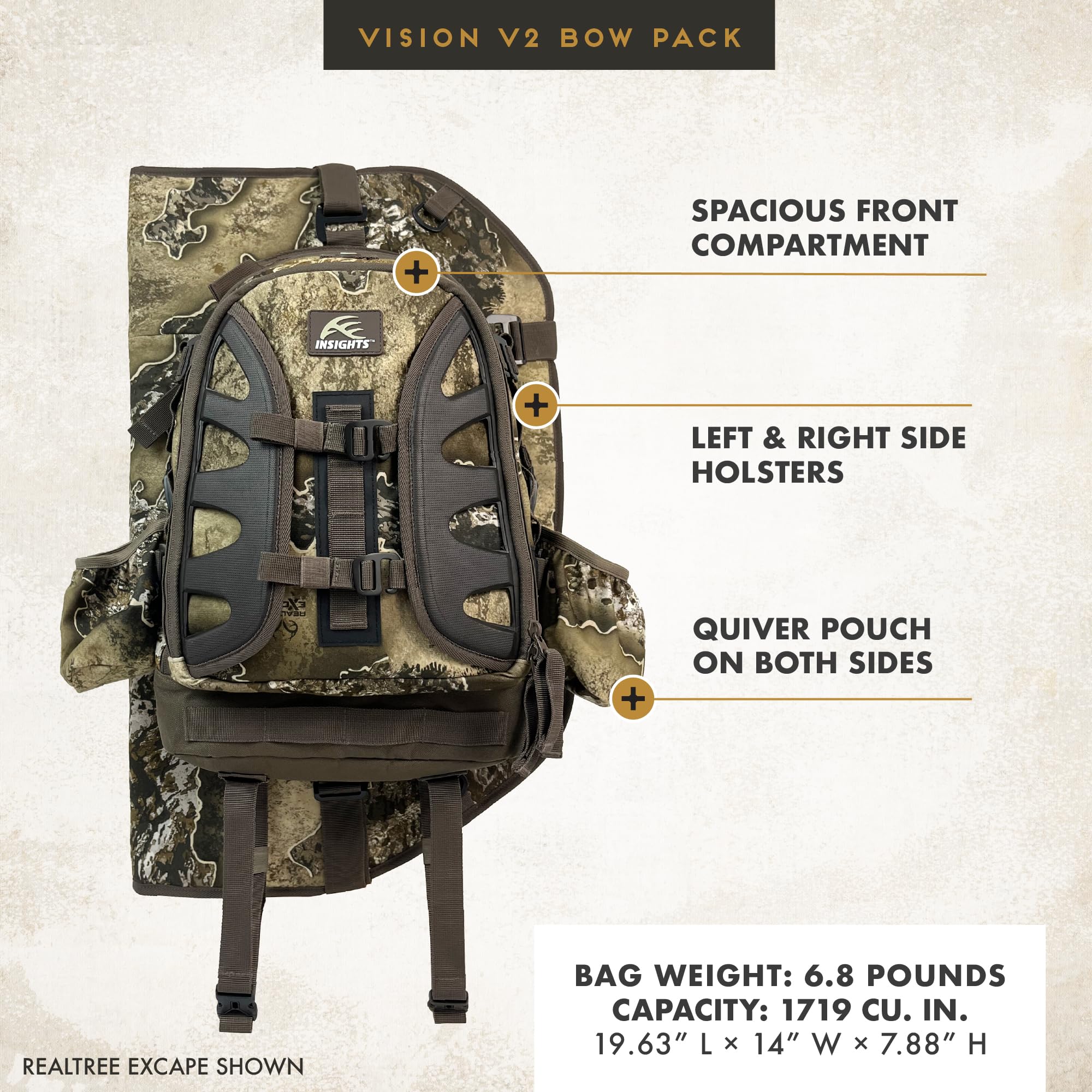 Frogg Toggs V2 Vision Bow Pack weatherproof fabric in rugged outdoor setting