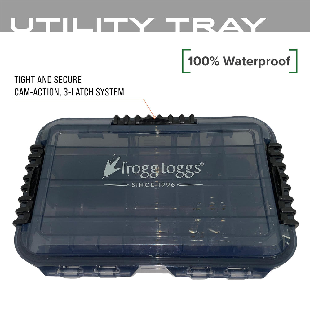 Triple-latch seal keeps items secure in the waterproof box