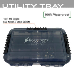 Triple-latch seal keeps items secure in the waterproof box