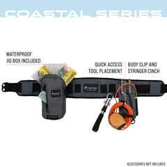 FROGG TOGGS Pursuit Wading Belt with EVA cooling system for comfortable wear.