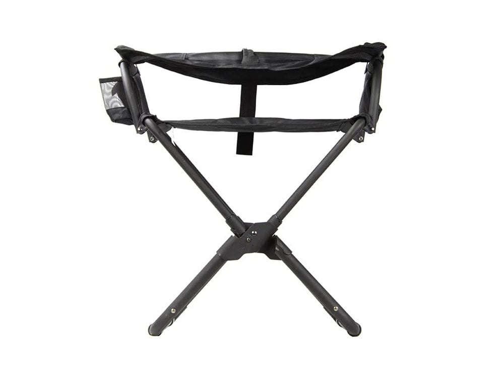 Front Runner Expander Chair shows media pocket and device access