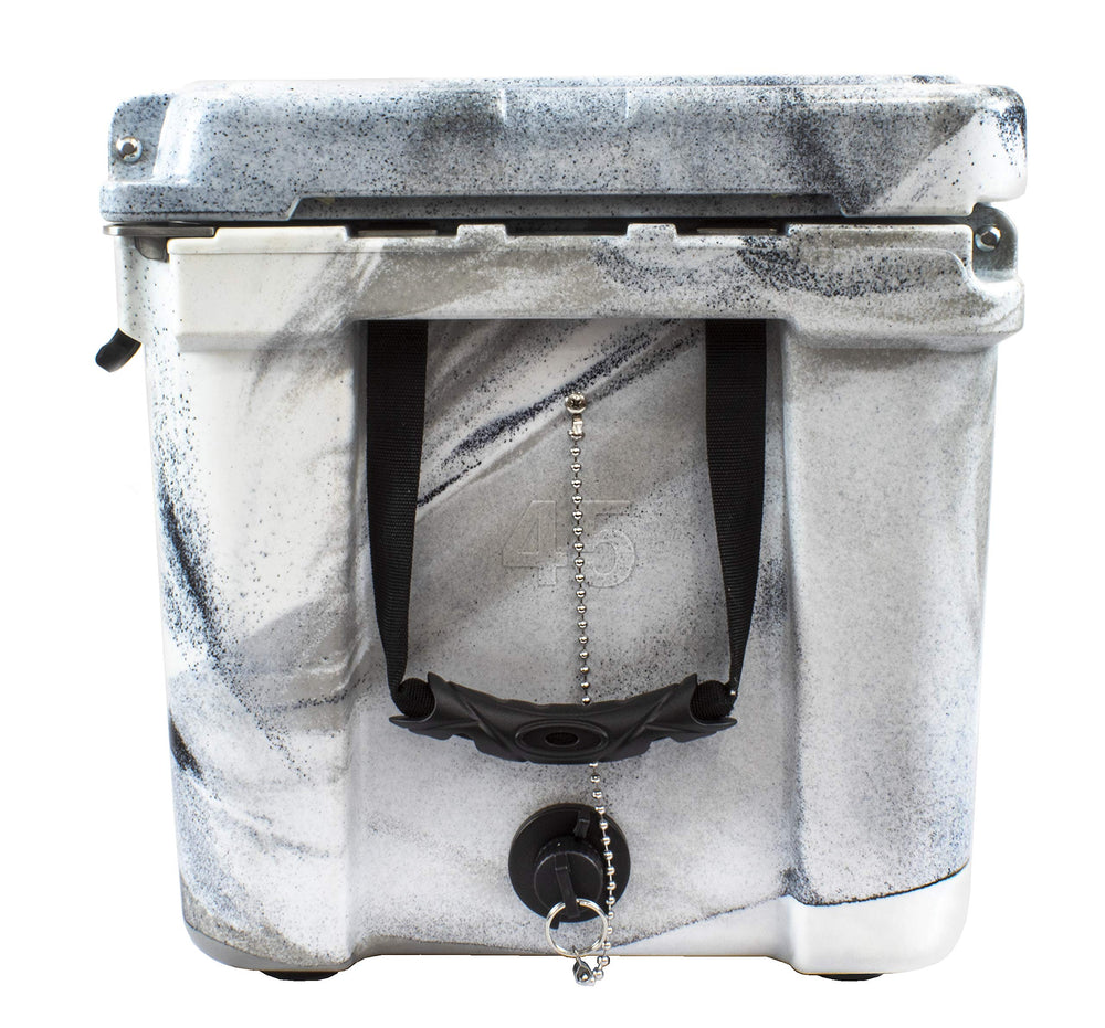 Frosted Frog freezer-style gasket seals in cold for longer freshness.