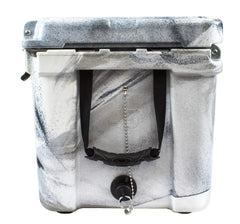 Frosted Frog freezer-style gasket seals in cold for longer freshness.