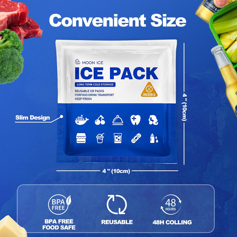 FrostIris blue ice pack fishing trip shows versatile packing for drinks and food.