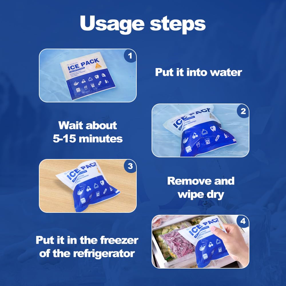 FrostIris blue ice pack for shipping demonstrates safe, reusable cold transport.