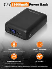 FrostVoyage 18400mAh battery pack enables up to 8 hours of heat on low.