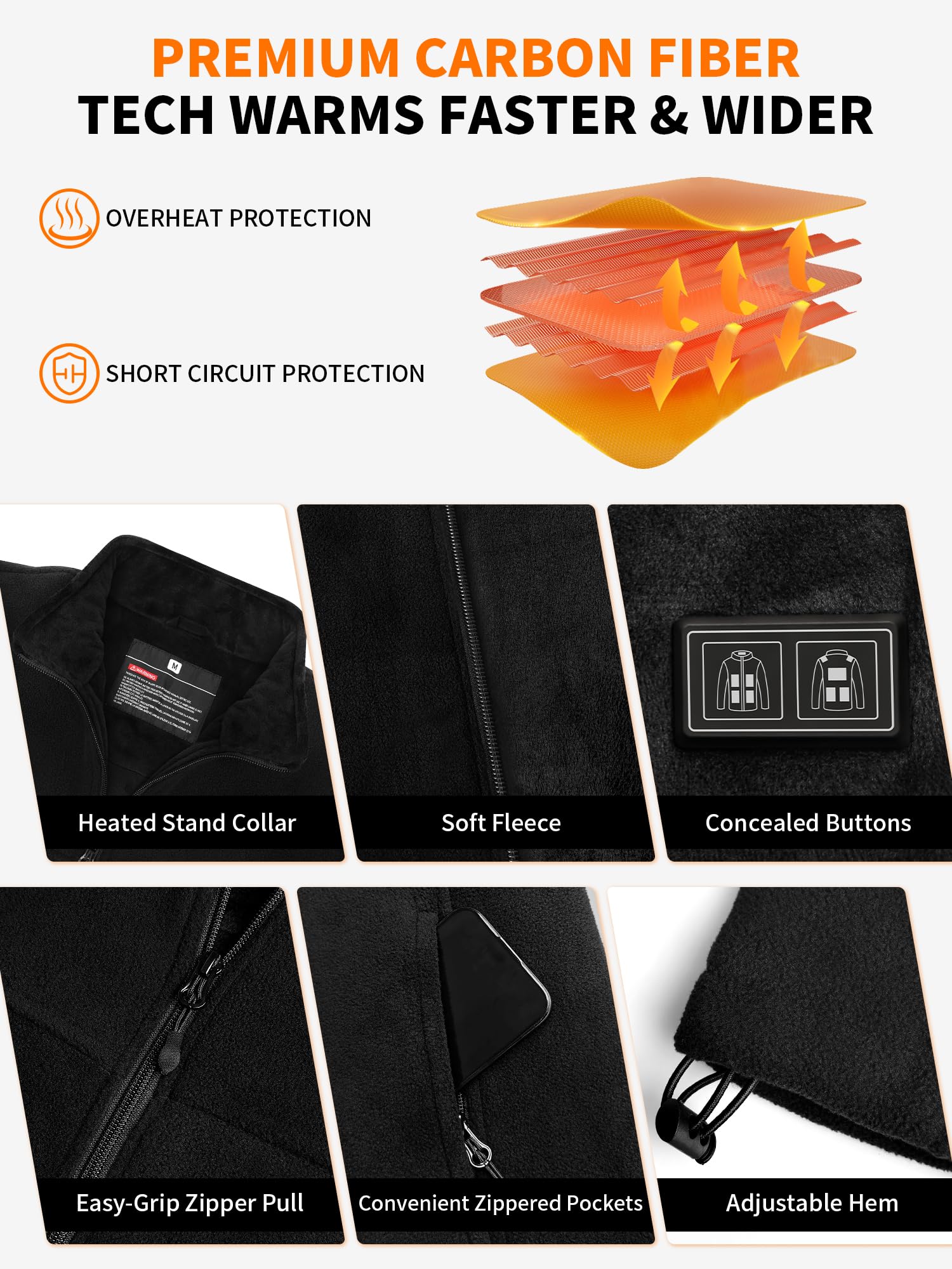 FrostVoyage polar fleece exterior and soft lining provide cozy warmth and anti-static comfort.