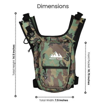 FROSTY PEAKS secure card and cash pocket for daily essentials.
