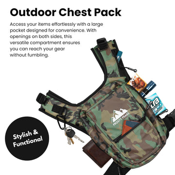 FROSTY PEAKS dual-side pocket design simplifies gear organization.