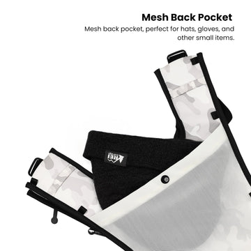 FROSTY PEAKS Ride Pack waterproof design protects items in rain or snow