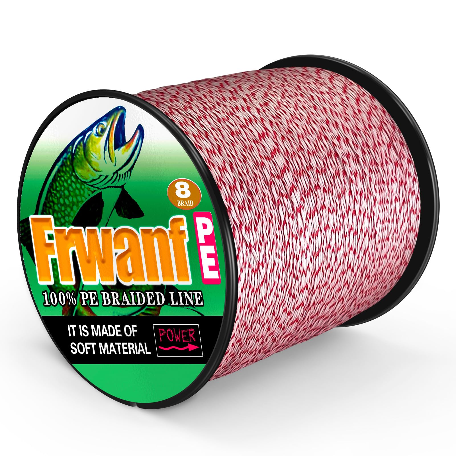 Frwanf braided line with high-strength fibers provides durable support for tough tugs and big fish.