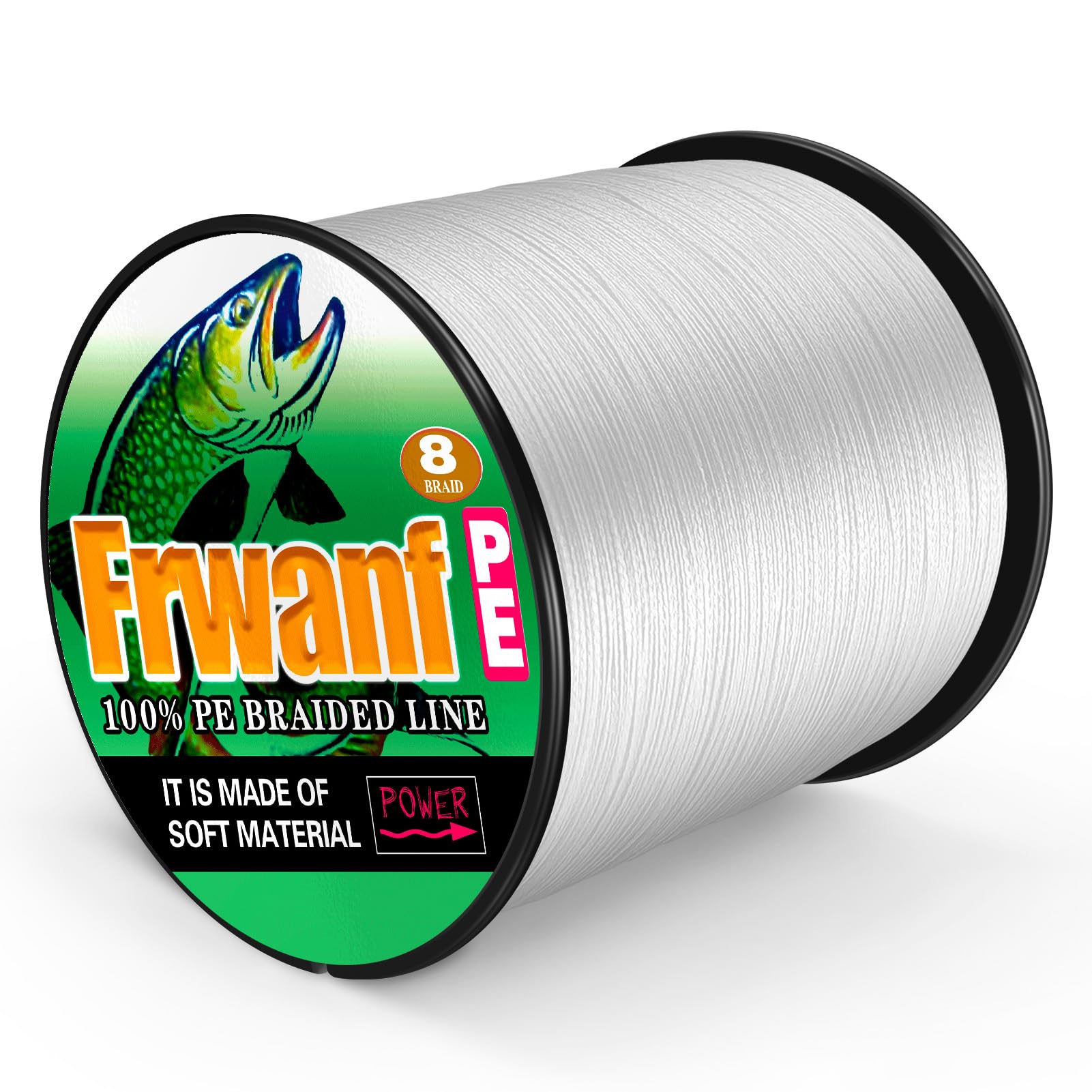 Frwanf 8-strand braided line strength closeup highlighting high tensile performance for big catches