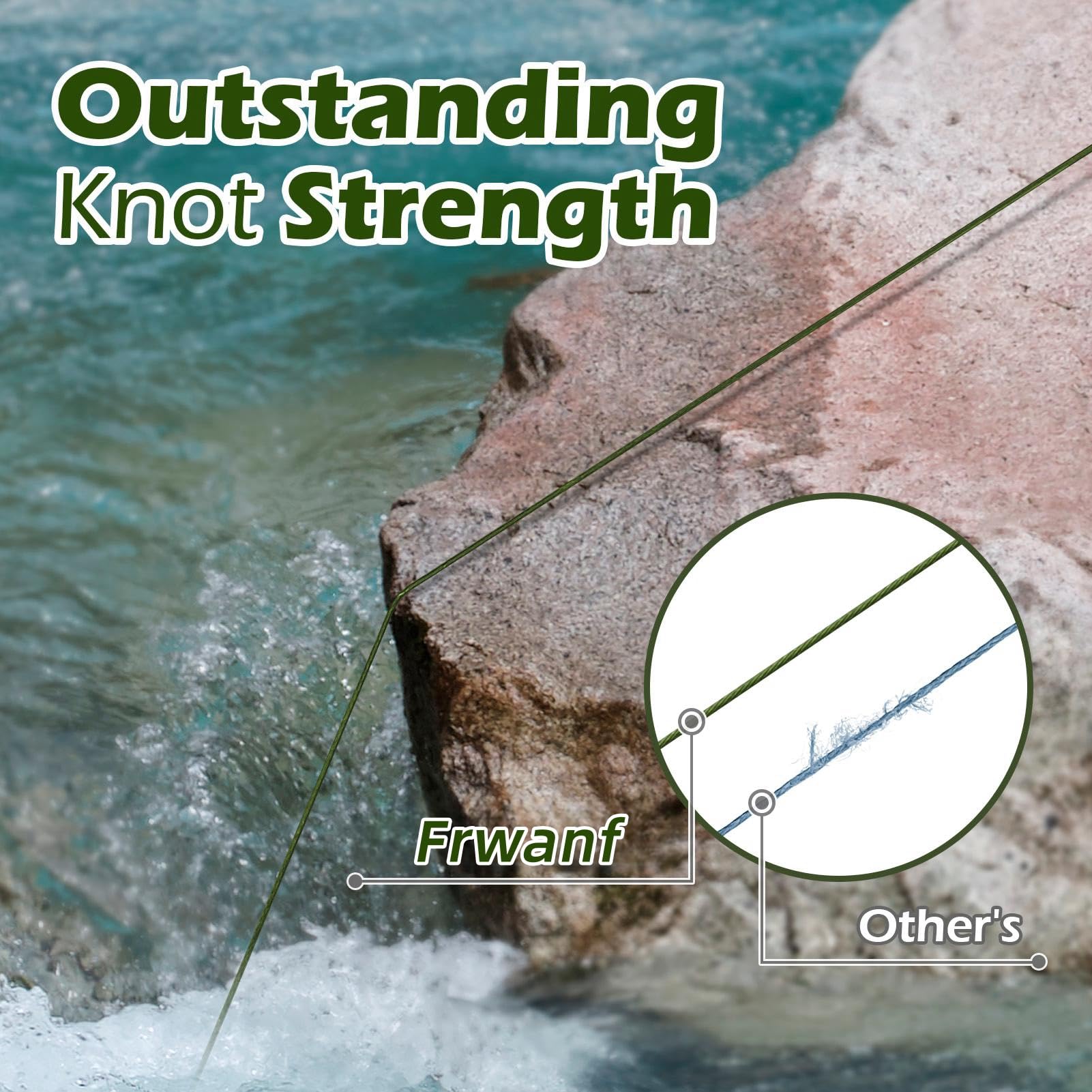 Frwanf tough-catch-ready braided line supports heavy pulls and fearless retrievals.