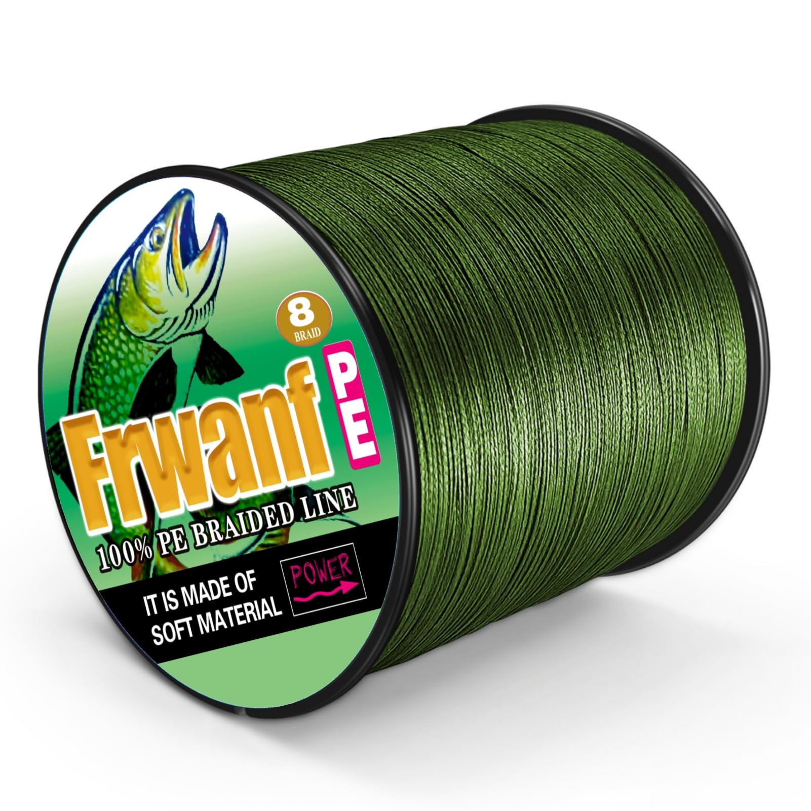 Frwanf 8-Strand braided line high-strength construction supports big catches confidently
