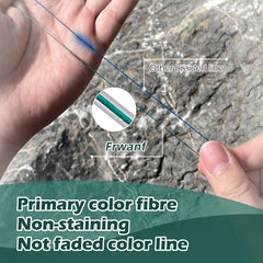 Frwanf 8-Strand braided line minimal stretch improves sensitivity and casting accuracy