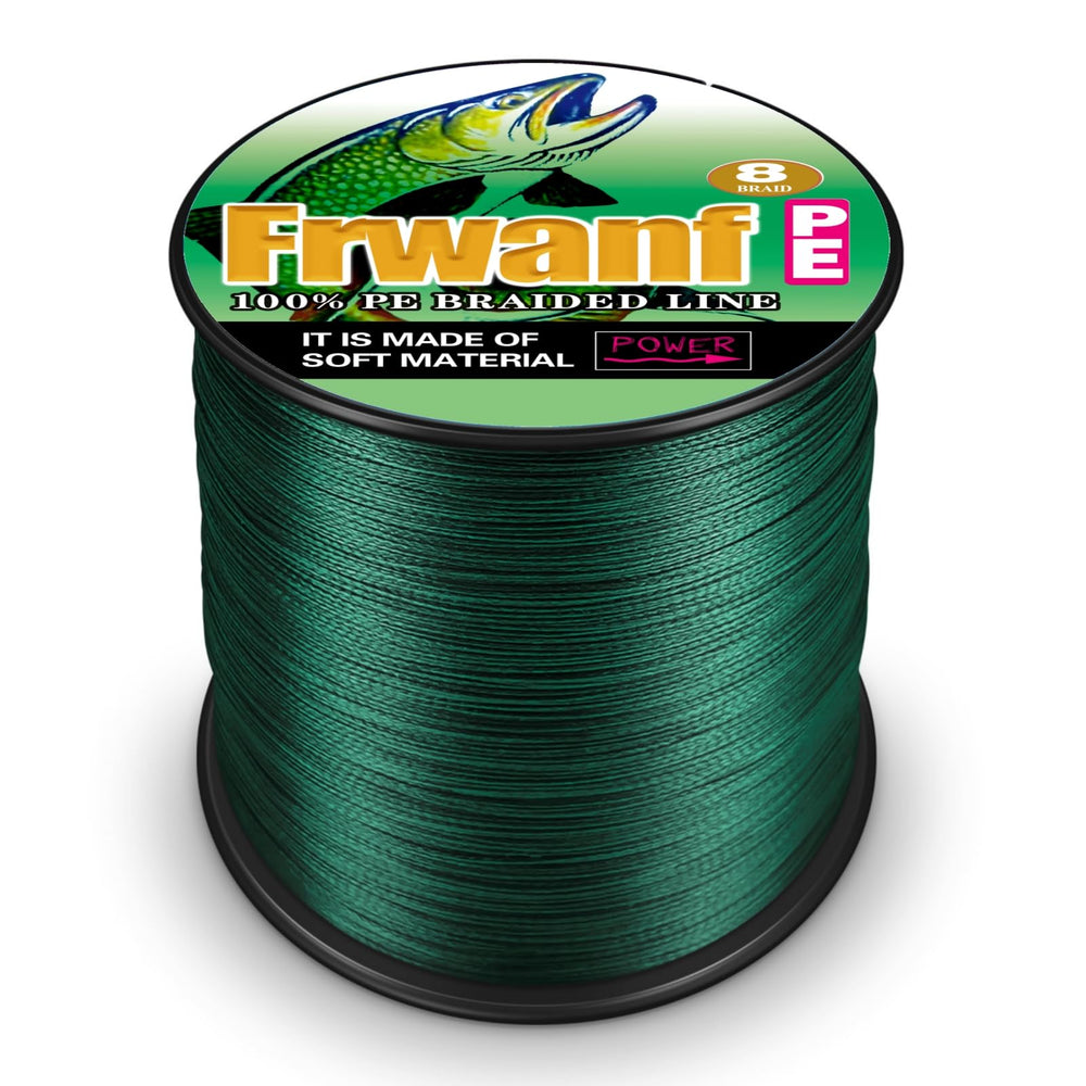 Frwanf colorfast 8-strand braided line demonstrates lasting color retention in sun and water