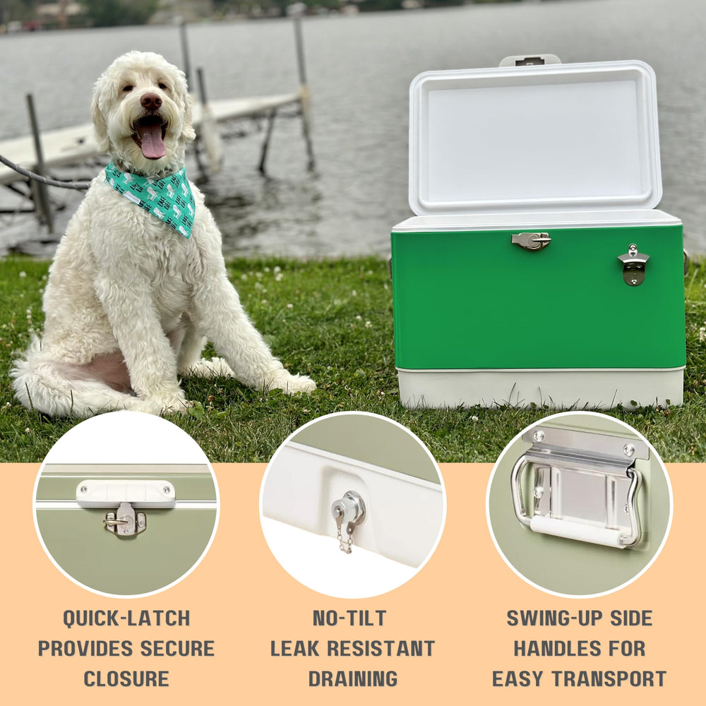Side handles enable easy transport.