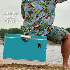 FSE Cooler built-in bottle opener streamlines beverage access on the go.