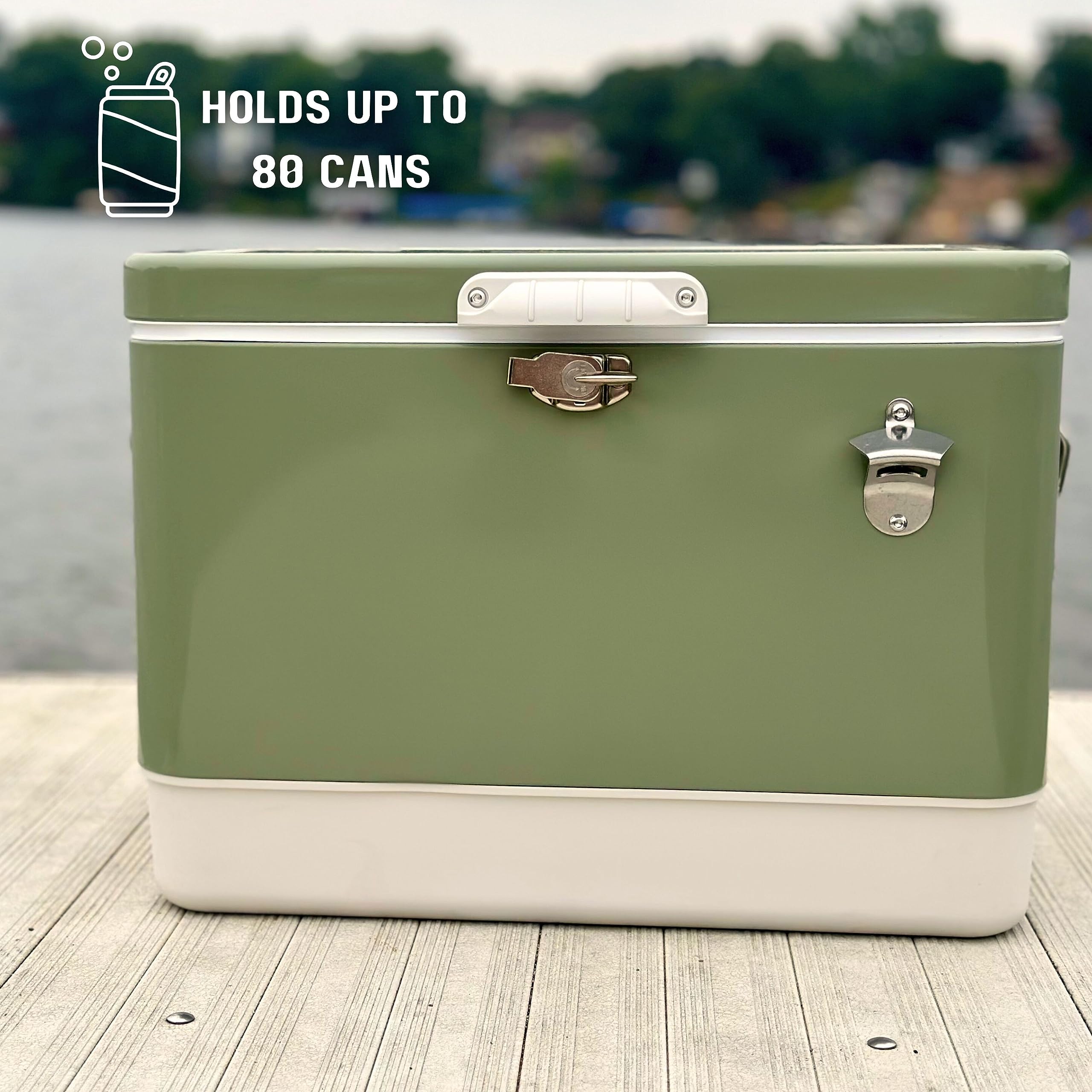 Side handles provide easy carrying for parks, campsites, or tailgates.
