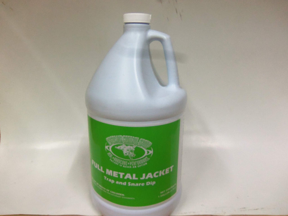 F&T Full Metal Jacket trap dip applied to a trap for odor control and rust protection outdoors.