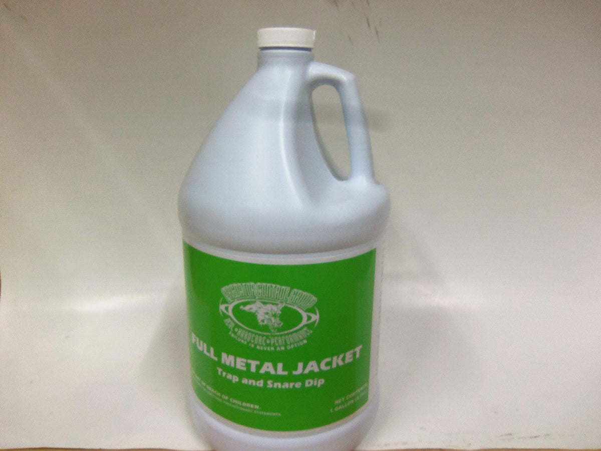 F&T Full Metal Jacket trap dip applied to a trap for odor control and rust protection outdoors.