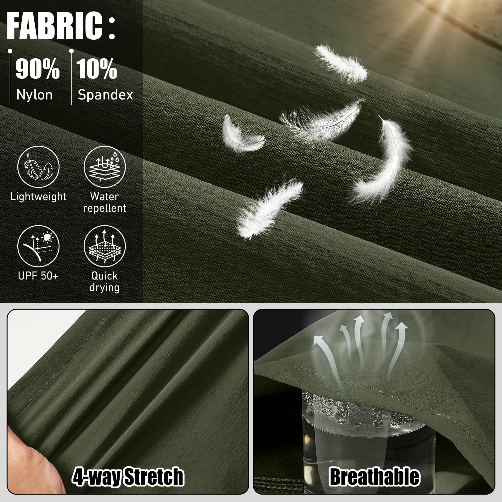 FTAZWBD Tactical cargo pants with seven pockets for gear at hand.