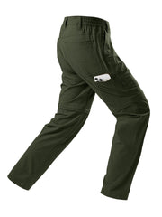 FTAZWBD Men hiking pants elastic waist for unrestricted movement on trails.