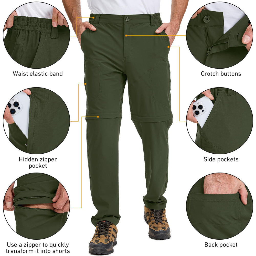 FTAZWBD Mens pants quick-dry fabric keeps you cool during active adventures.