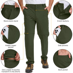 FTAZWBD Mens pants quick-dry fabric keeps you cool during active adventures.