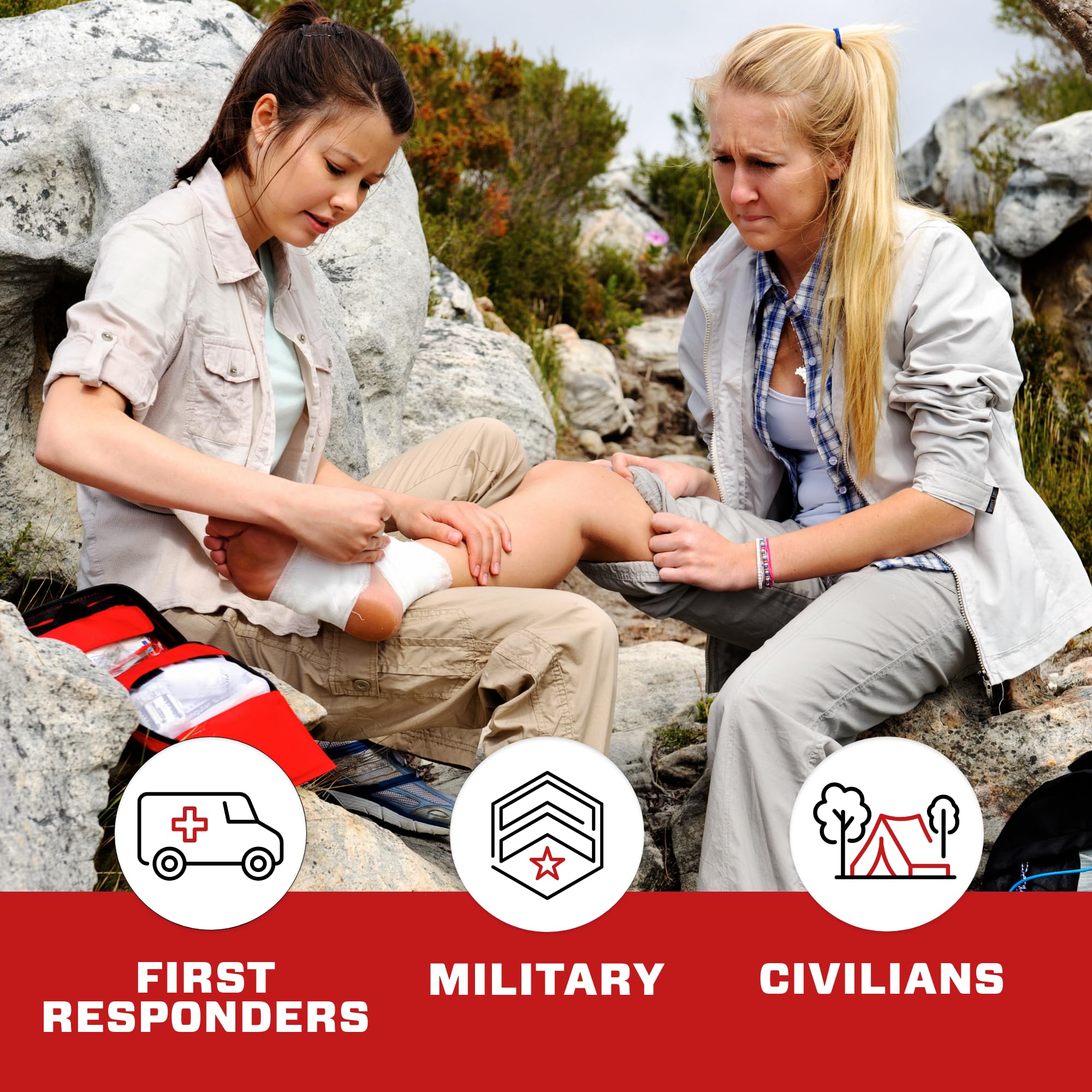 FTK blister treatment with moleskin and antibiotic ointment supports comfortable hiking