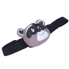 FTVOGUE Kids Headlamp with raccoon face for engaging nighttime play.