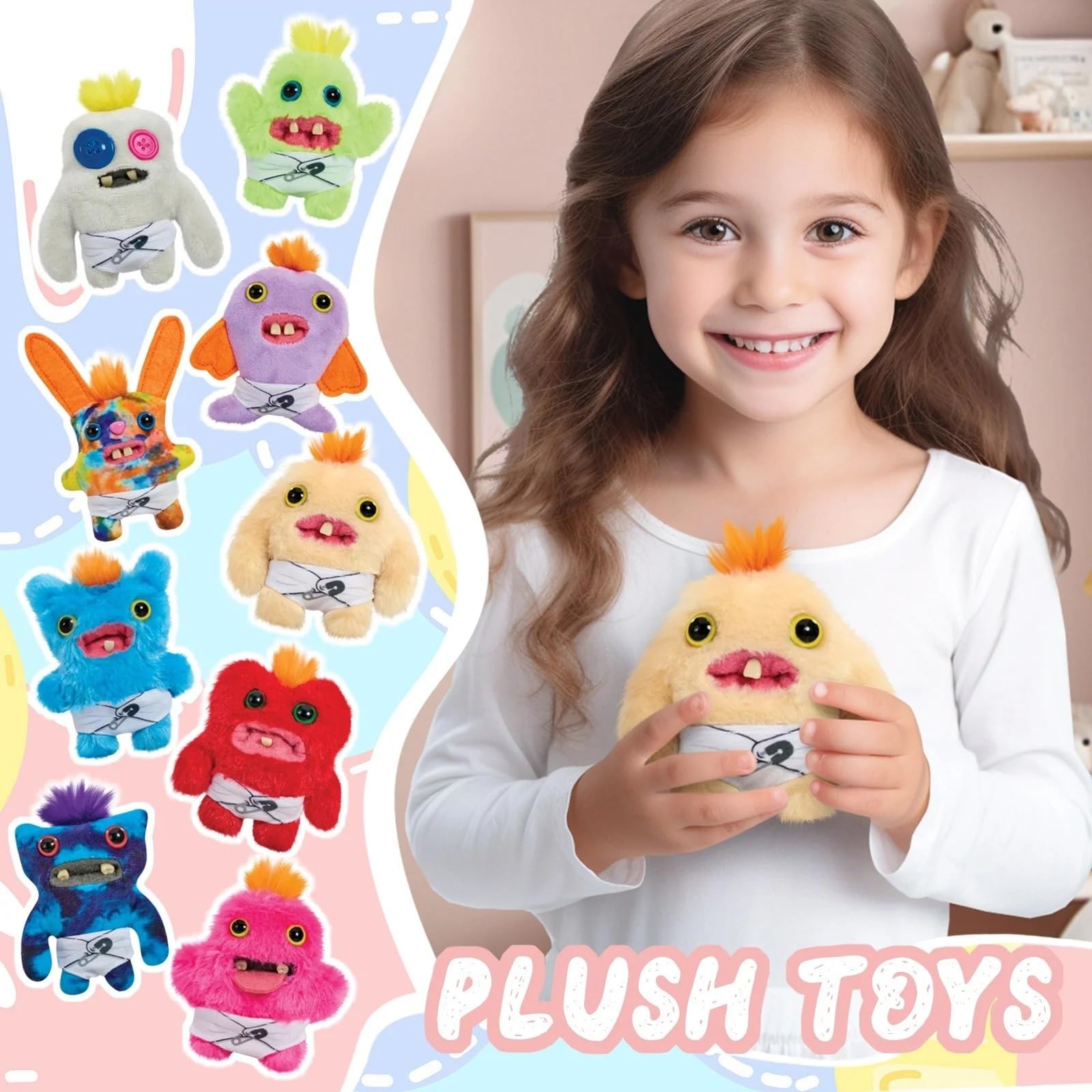 Fuggler-Baby Fuggs 3.5 inch playtime scene, encourages interactive pretend play.