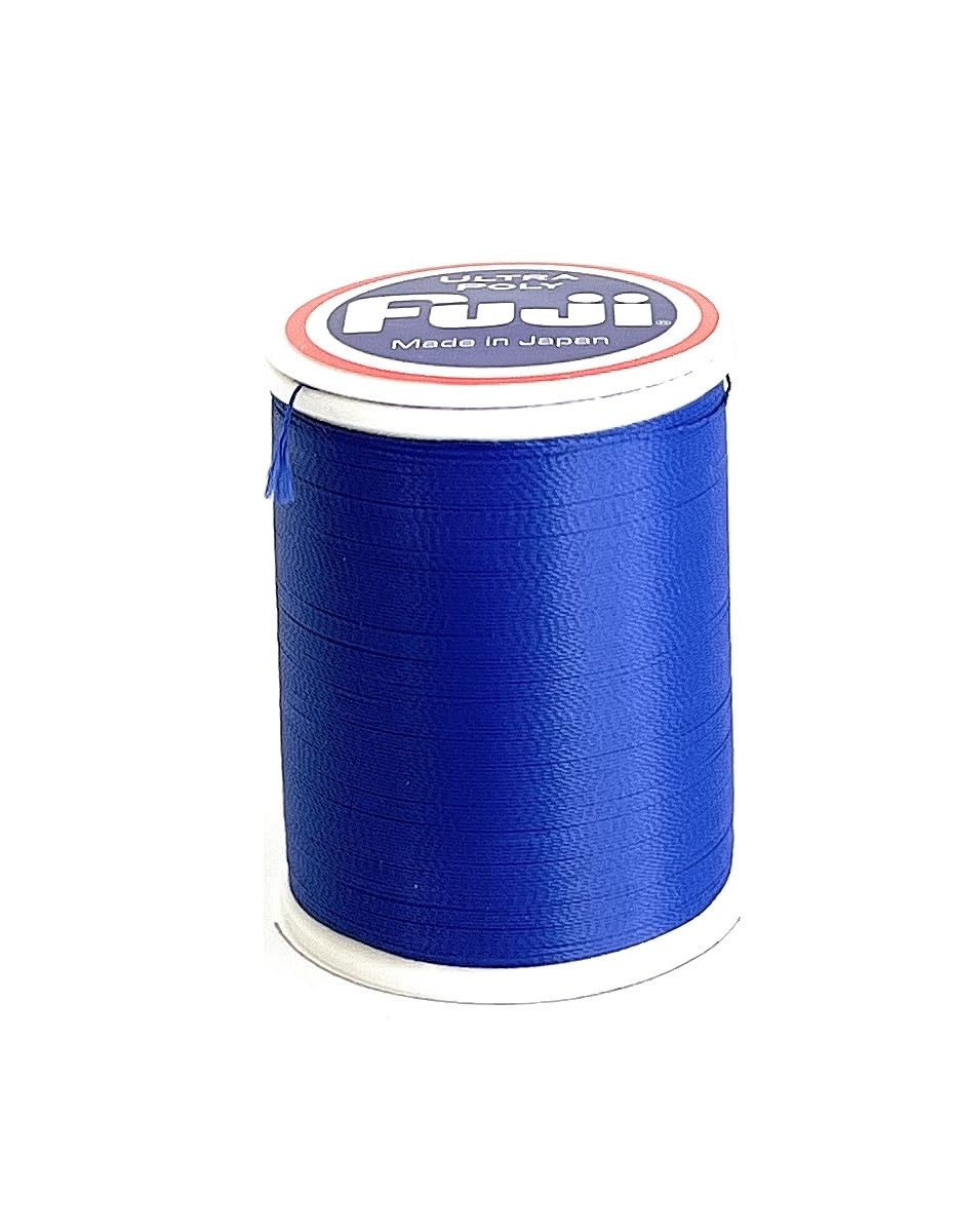 Fuji Ultra Poly NOCP NPD01 cobalt blue wrap for colorfast, durable rod wrapping.