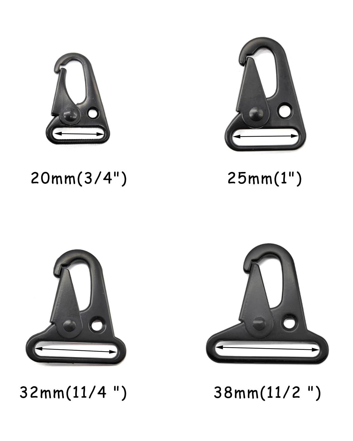 Fujiyuan heavy-duty snap hook 38mm for durable attachments.