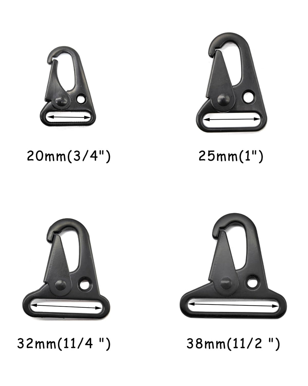 Fujiyuan heavy-duty snap hook 38mm for durable attachments.