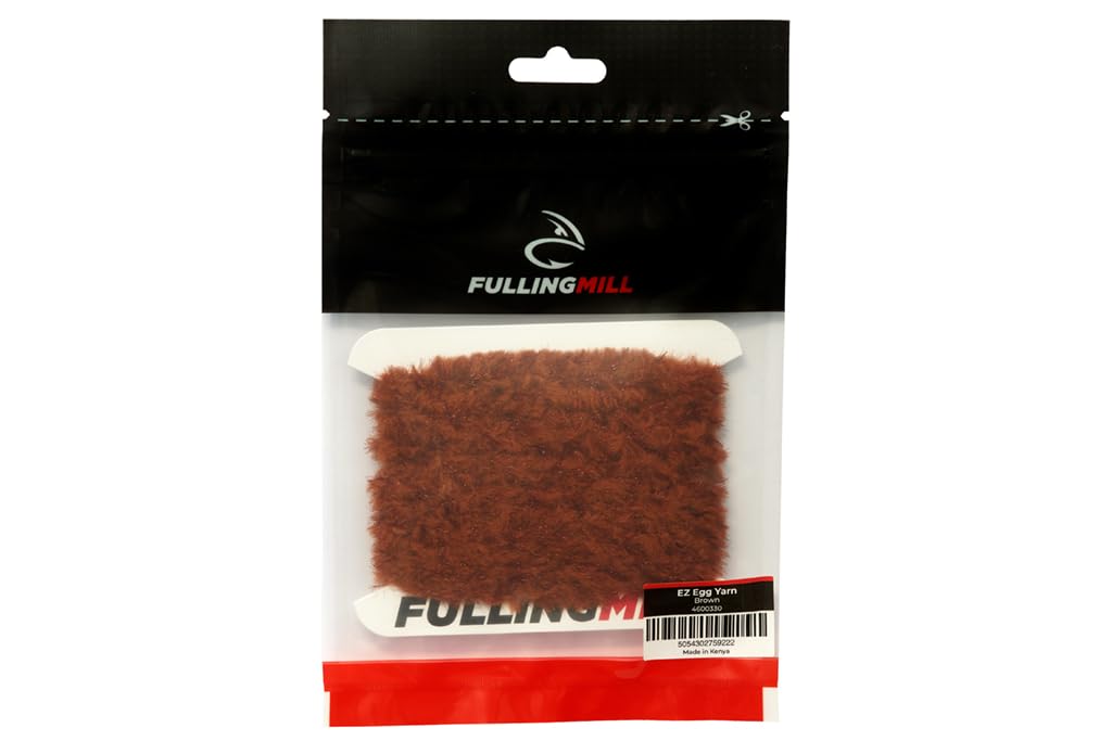Fulling Mill EZ Egg Yarn Brown – versatile 3m pack for quick egg fly ties