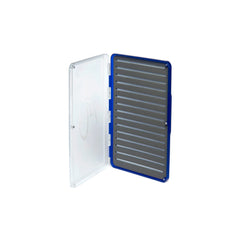Fulling Mill Guide Box Blue interior with 4 mm high-density foam bed for quick fly access.