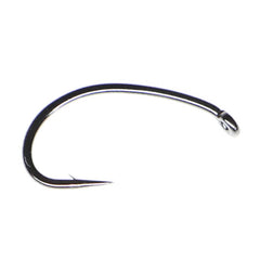 Fulling Mill Heavyweight Grub Nymph Hook in black nickel for fast sinking and strong holds