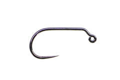 Fulling Mill Jig Force Barbless Hook front view reduces snag risk in rivers