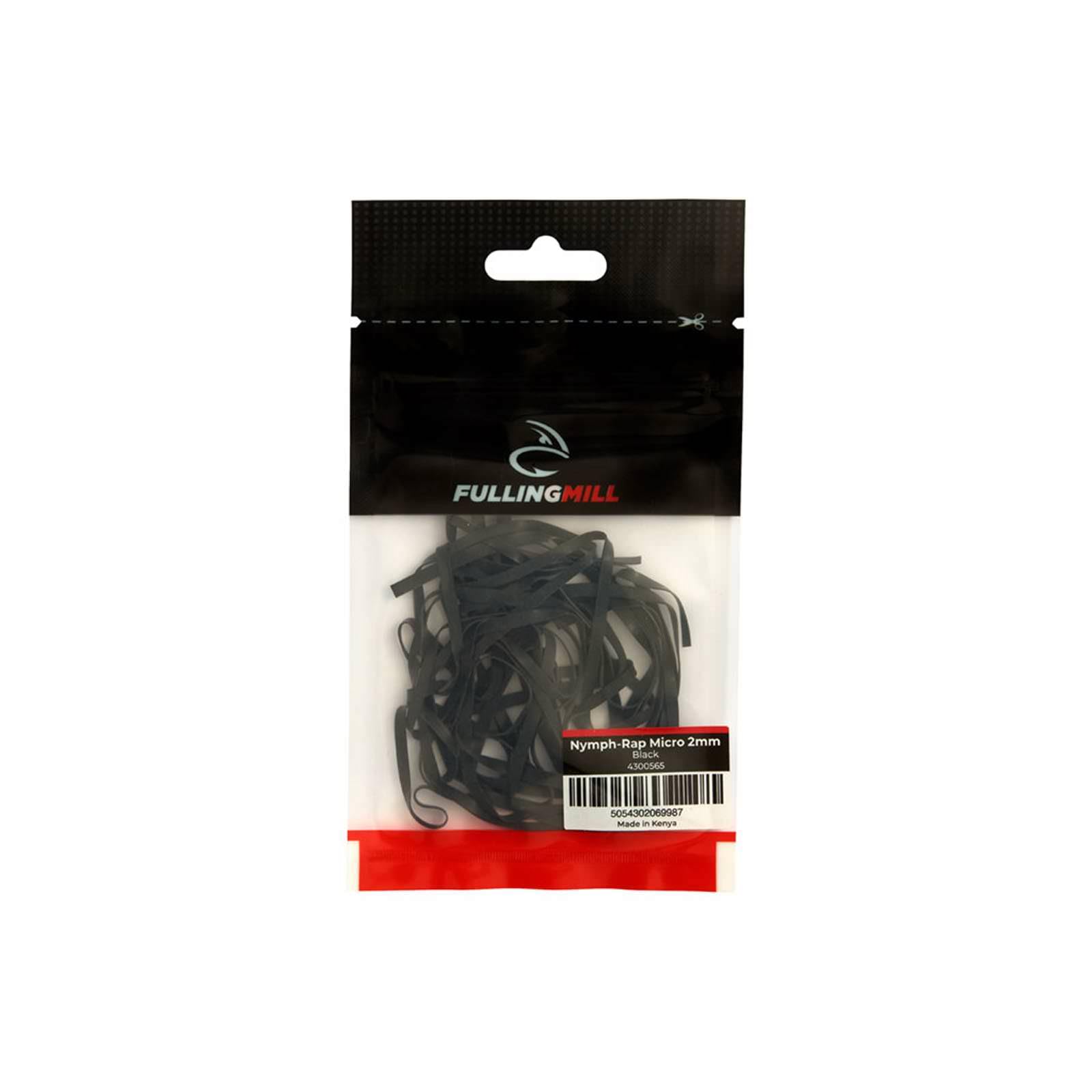 Fulling Mill Nymph-Rap 2mm Black creates lifelike nymph bodies for realistic flies