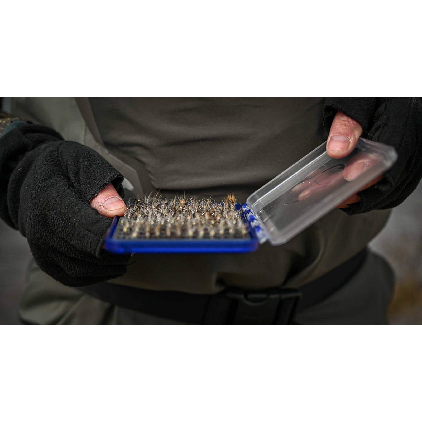 Fulling Mill Stealth Box Blue foam slit detail shows compact storage