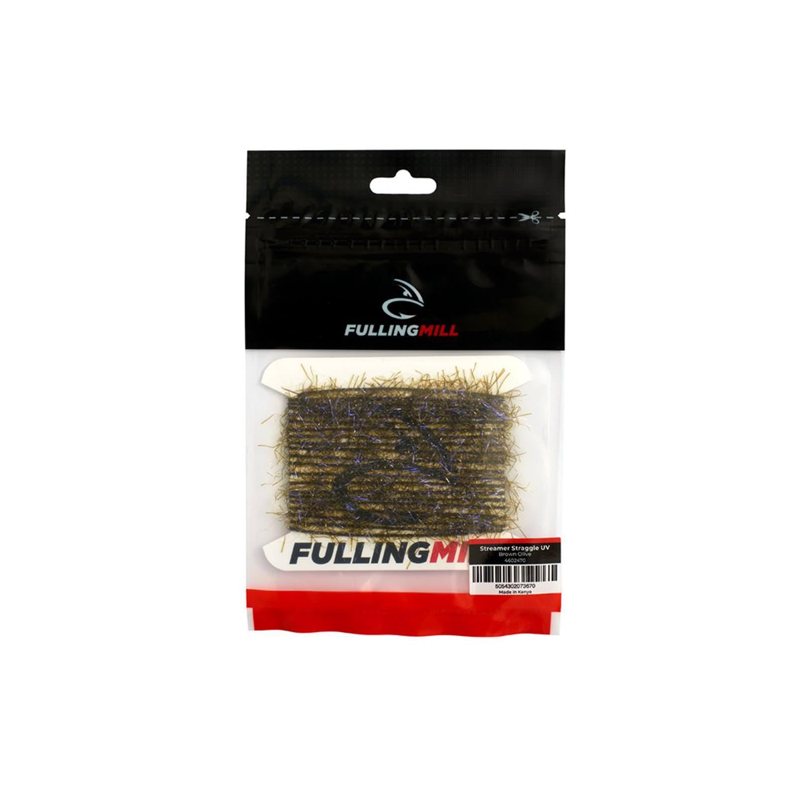 Fulling Mill Streamer Straggle UV Brown Olive yarn adds movement to streamers and nymphs