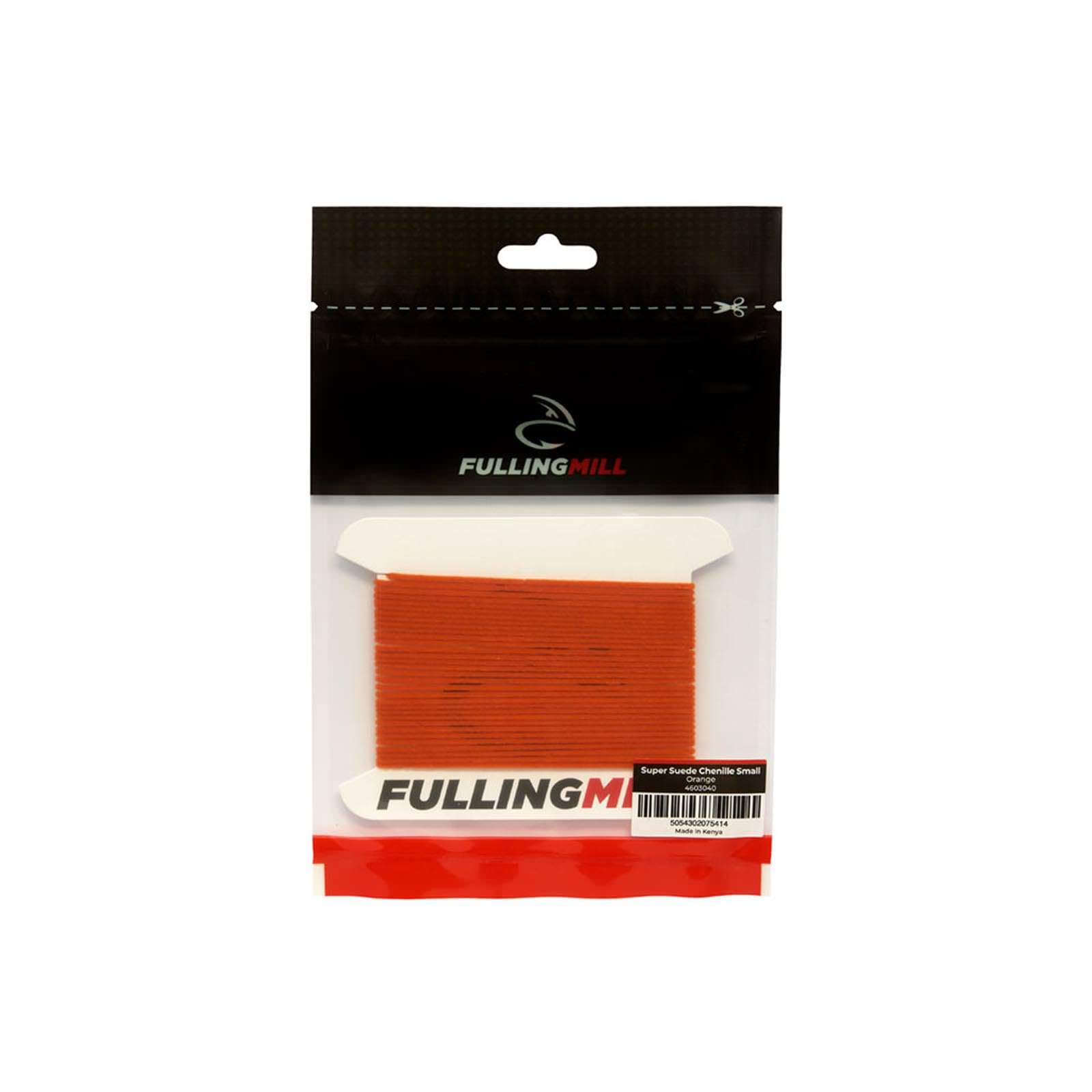 Fulling Mill Super Suede Chenille small bundle for fly tying, ideal for extended bodies and worm patterns.