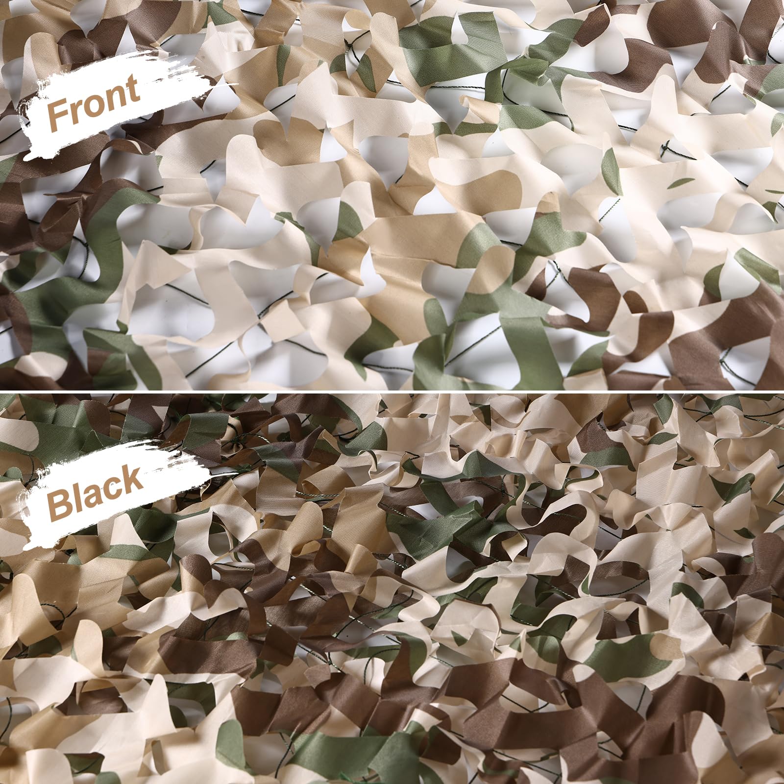 FullLit camo netting anti-glare fabric enhances terrain viewing and concealment.