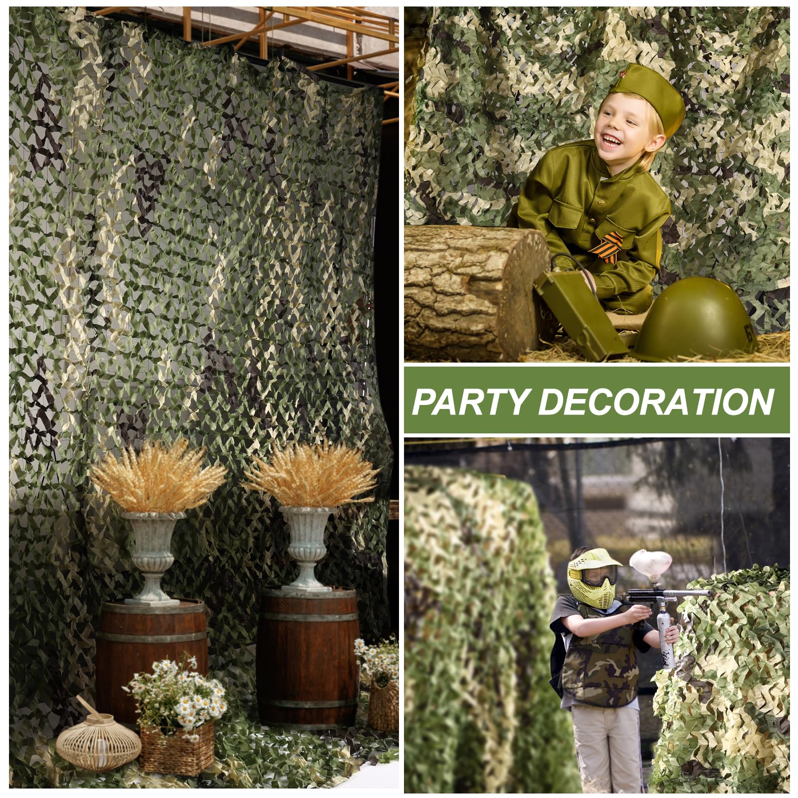 FullLit camo netting used as hunting blind setup for outdoor concealment